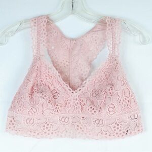 Aerie Light Pink Lace Bra Size XL